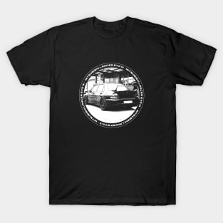 MITSUBISHI LANCER EVO IX Black 'N White 4 (Black Version) T-Shirt